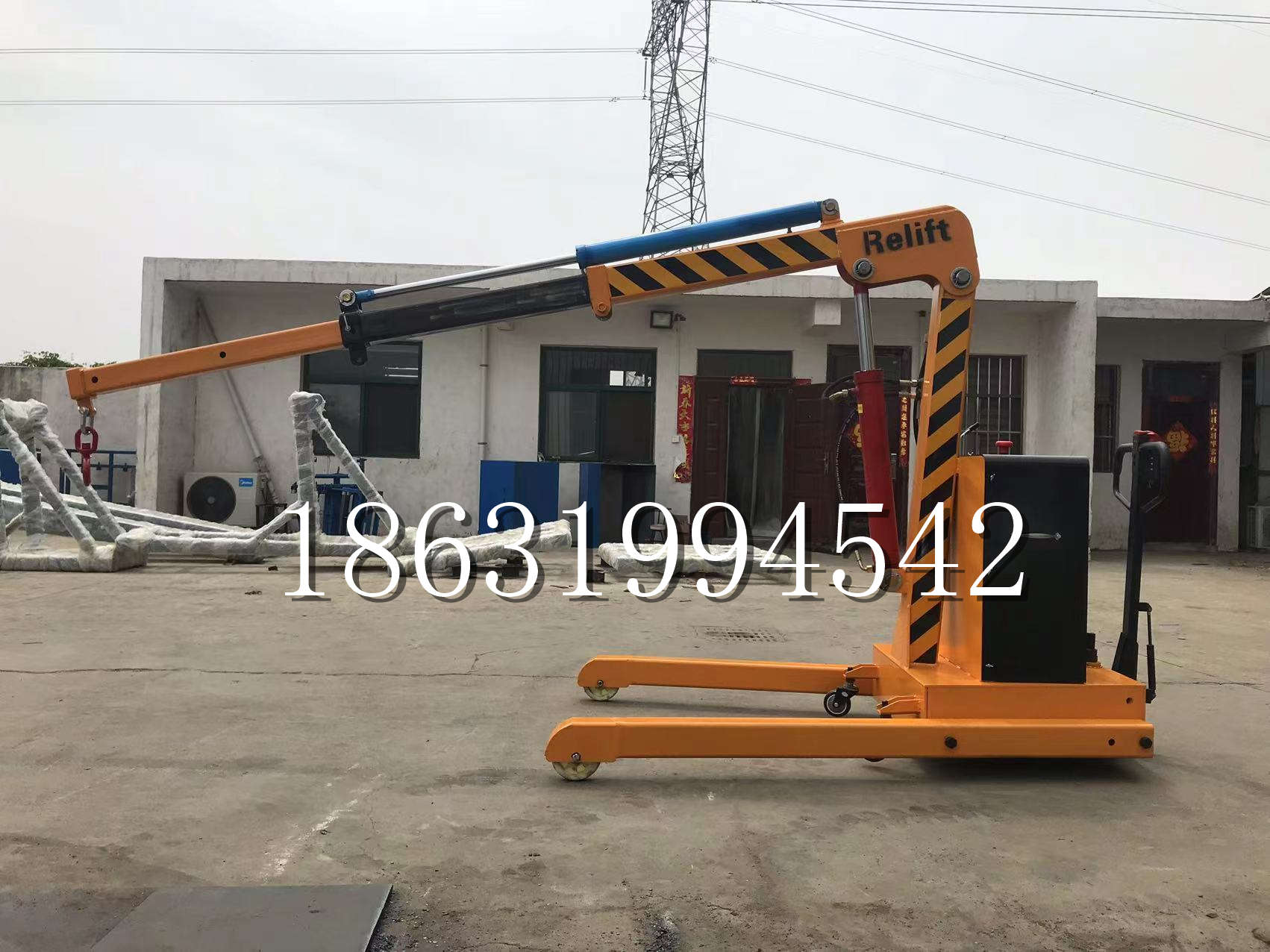 博野县久征定做3吨三轮随车吊 农用园林绿化移树吊 平板工程用小吊机